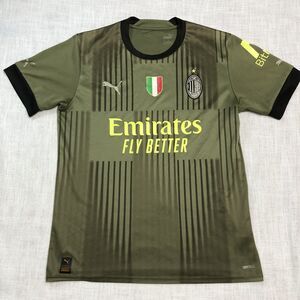 Puma AC Milan 2022-23 Soccer Jersey Shirt Men’s Medium Olive Green Football